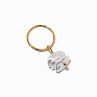 Gold Seashell Icon Hair Rings - 6 Pack