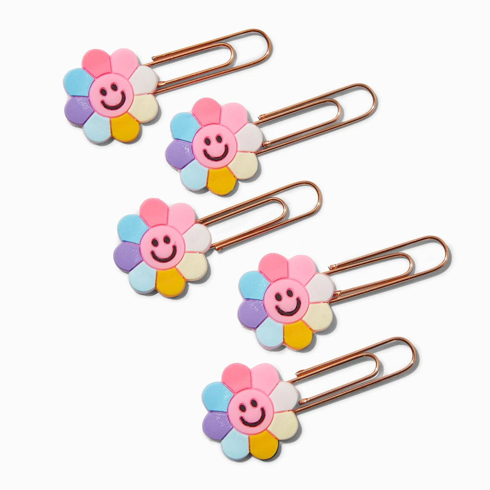 Happy Daisy Paper Clips - 5 Pack