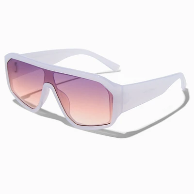 White Shield Sunglasses