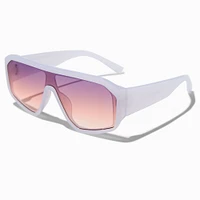 White Shield Sunglasses