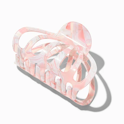 Pink Tortoiseshell Clamshell Hair Claw