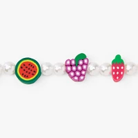 Fruit Beaded Pearl Stretch Bracelet