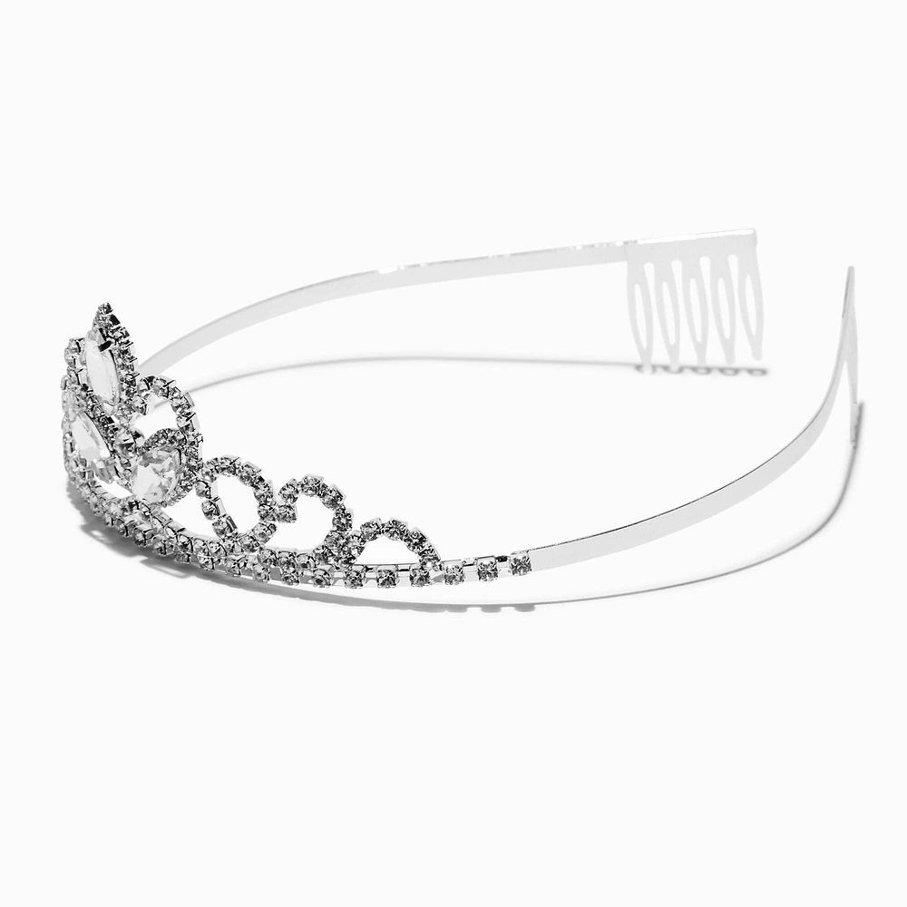 Silver-tone Rhinestone Sasha Tiara