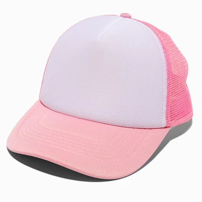 DIY Pink Trucker-Style Hat