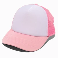DIY Pink Trucker-Style Hat