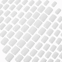 White Cloud Square Vegan Faux Nail Set - 100 Pack