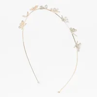 Rose Gold Pavé Butterfly Headband