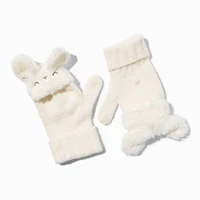 Claire's Club Bunny Convertible Gloves