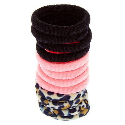 Claire's Club Leopard Print Hair Ties - 12 Pack