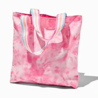 Claire's Club Ice Cream Pink Tie Dye Tote Bag