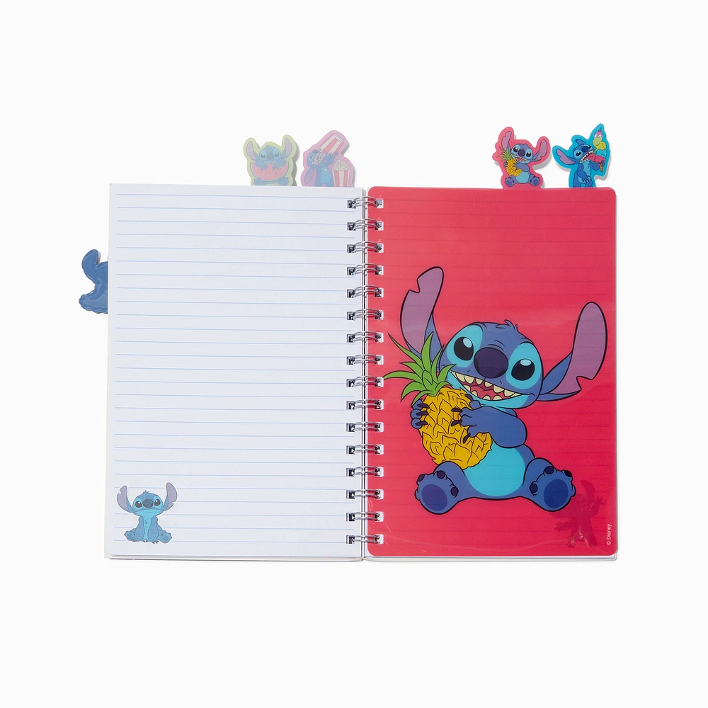 Disney Stitch Claire's Exclusive Foodie Shaker Spiral Notebook