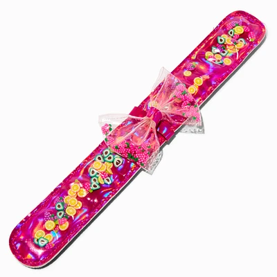 Claire's Club Rainbow Fruit Shaker Slap Bracelet