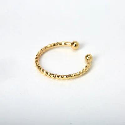 Gold Braided Faux Nose Ring