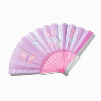 Claire's Club Pink Butterfly Folding Fan