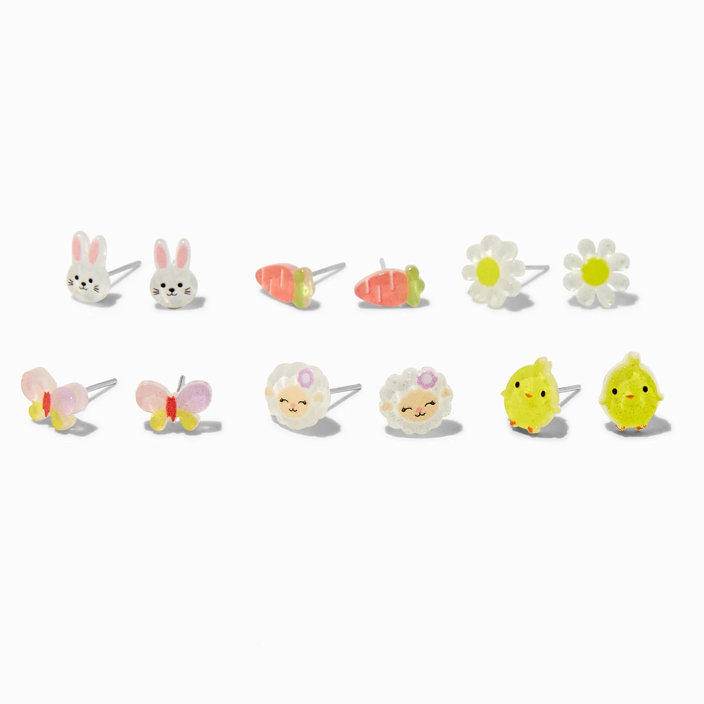 Easter Stud Earrings - 6 Pack