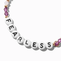 ''Fearless'' Beaded Stretch Bracelet