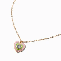 Uptown Pulse Heart Pendant Necklace