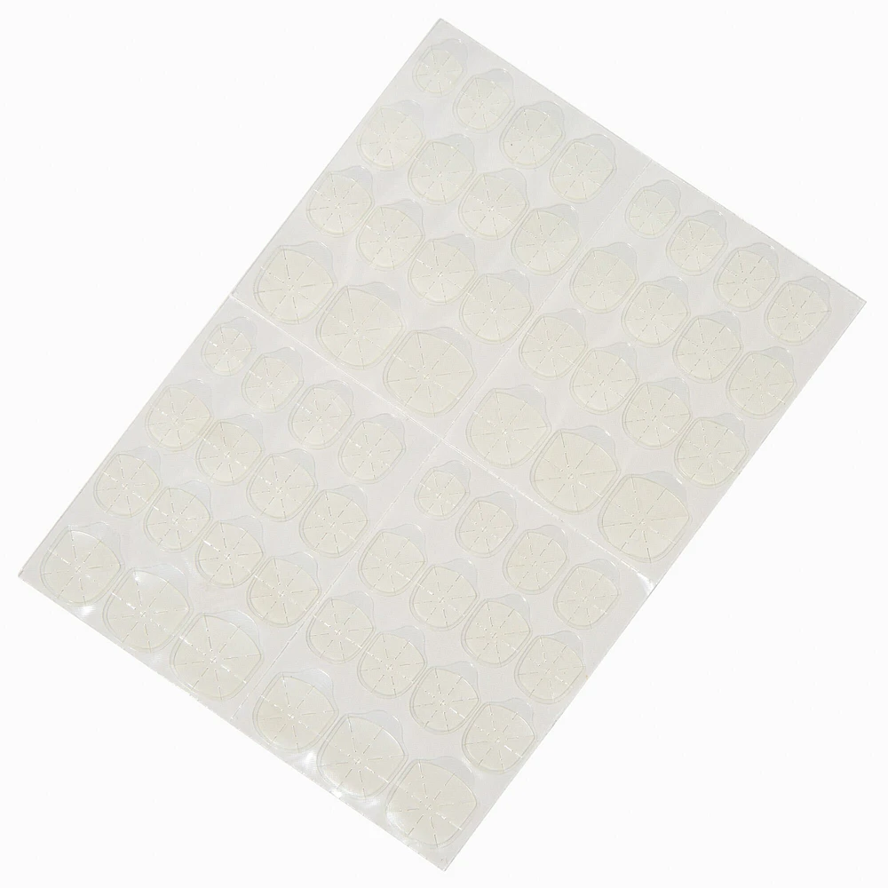 Vegan Faux Nail Clear Adhesive Tabs - 60 Pack