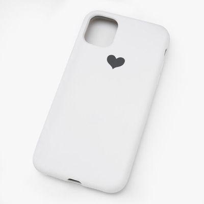White Heart Phone Case - Fits iPhone 11