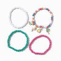 Claire's Club Vacation Seed Bead Stretch Bracelets - 4 Pack