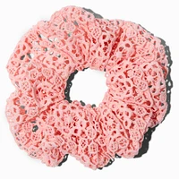 Blush Pink Eyelet Medium Hair Scrunchie