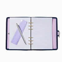Purple Clear Spiral Notebook Set