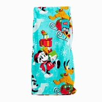 Disney Mickey Mouse Spreading Cheer Blue Silk Touch Throw Blanket