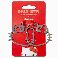 Hello Kitty® 50th Anniversary Claire's Exclusive Silver-tone Drop Earrings