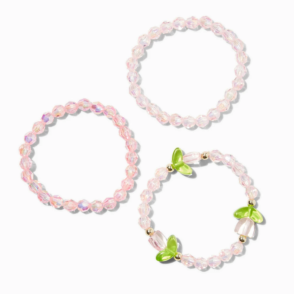 Claire's Club Tulip Beaded Stretch Bracelets - 3 Pack