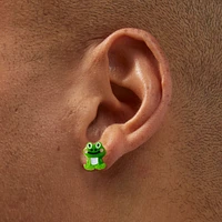 Sterling Silver Frog Stud Earrings