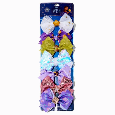 Disney Wish Hair Bow Clips - 7 Pack