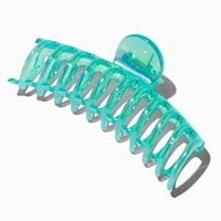 Sea Green Pearlized Large Barrel Hair Claw