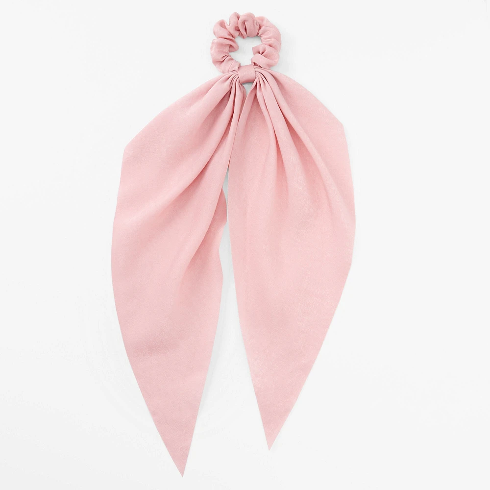 Blush Pink Small Hair Scrunchie Scarf