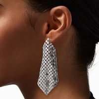 Mean Girls™ x Claire's Silver Chainmail Drop Earrings