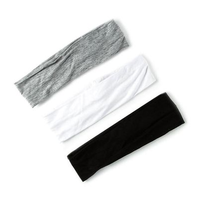 Black, White, & Gray Jersey Headwraps - 3 Pack