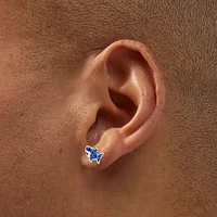 C LUXE by Claire's Sterling Silver Crystal Shark Stud Earrings