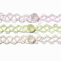 Claire's Club Spring Tattoo Choker Necklaces - 3 Pack