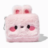 Pink Bunny Furry Trifold Wallet