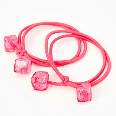Pink Speckled Hair Ties - 2 Pack