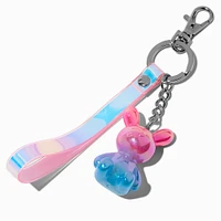 Holographic Bunny Keychain