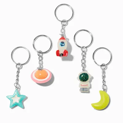 Space Glitter Best Friends Keychains - 5 Pack