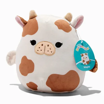Squishmallows™ 8" Mopey White & Brown Cow Plush Toy
