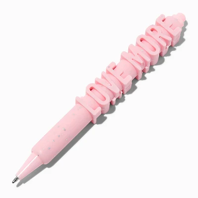 "Love More" 3D Pink Pen