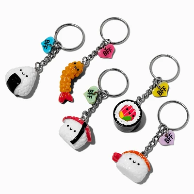 Happy Face Sushi Best Friends Keychains - 5 Pack