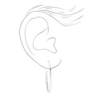 Silver Graduated Mixed Earrings Set - 20 Pack