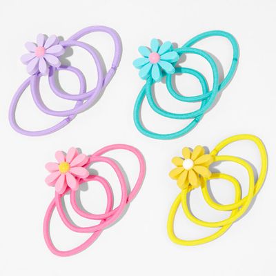Bright Daisy Icon Hair Ties - 12 Pack