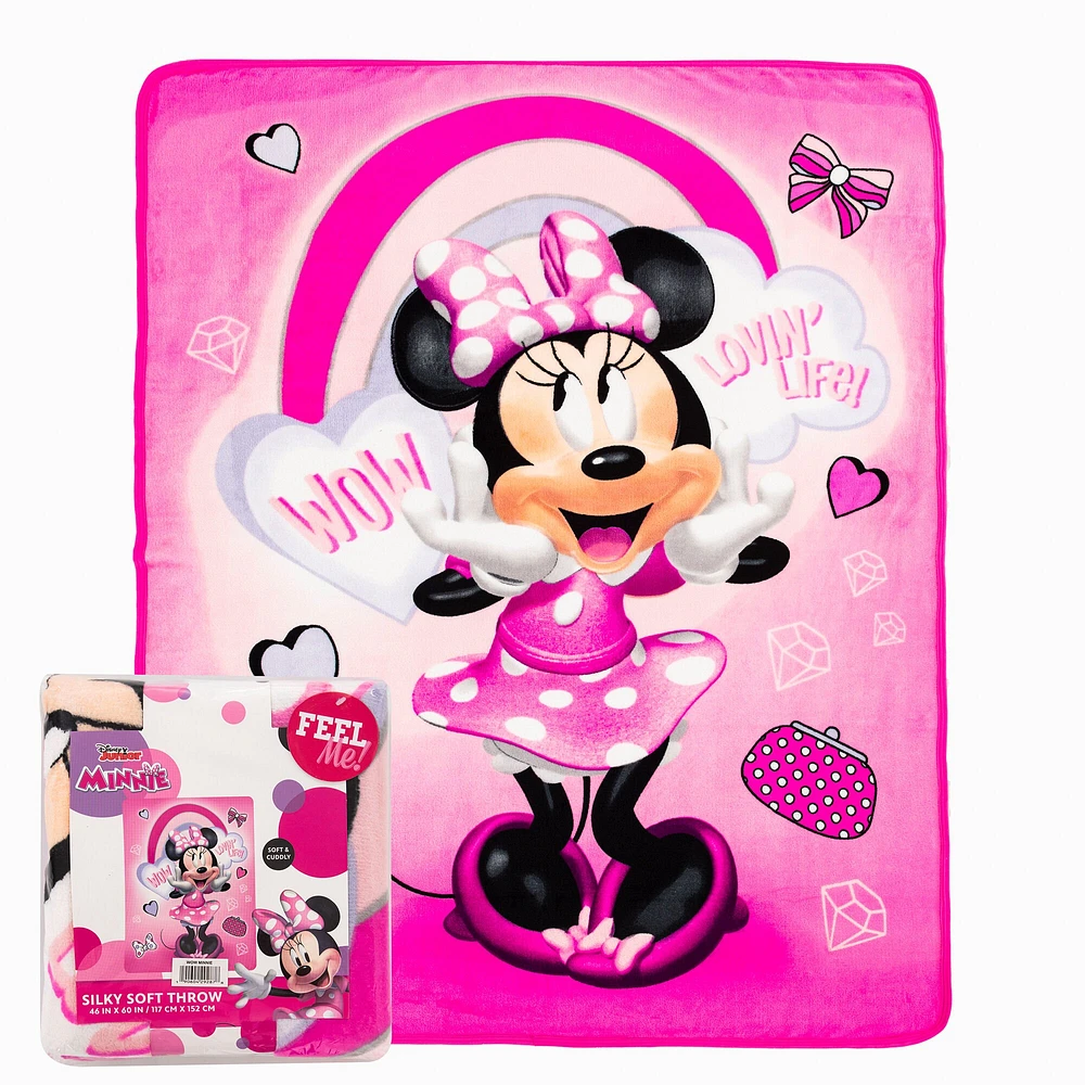 Disney Minnie Mouse Silk Touch Throw Blanket (ds)