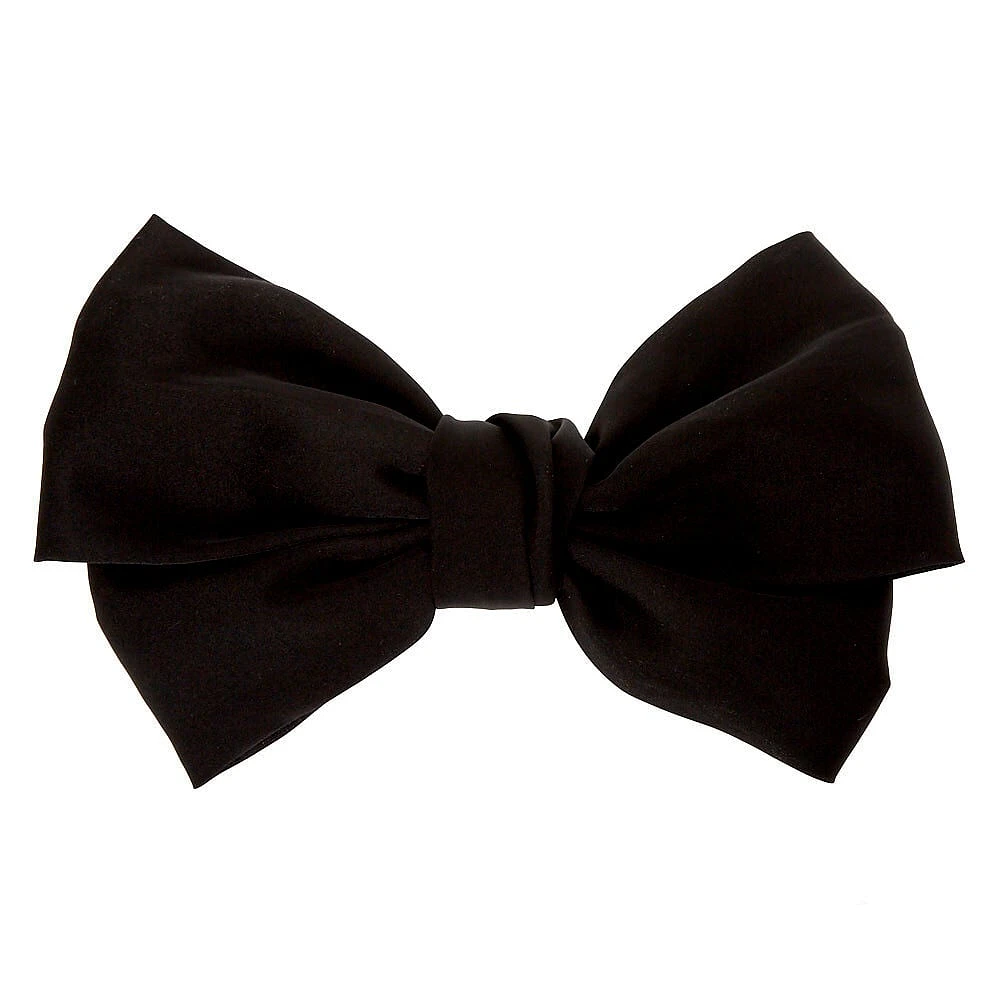 Large Hair Bow Clip - Black