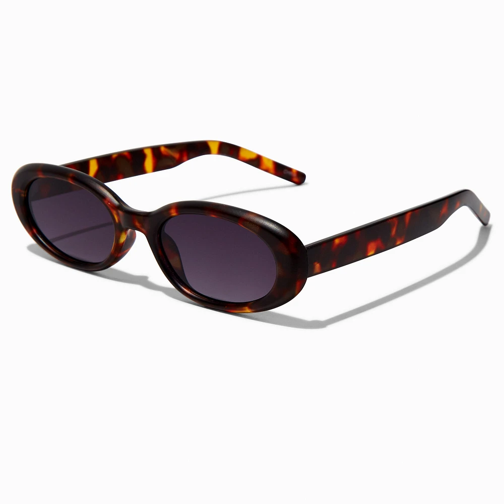 Tortoiseshell Oval Sunglasses