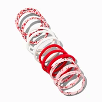 Cherry Time Rolled Hair Ties - 12 Pack